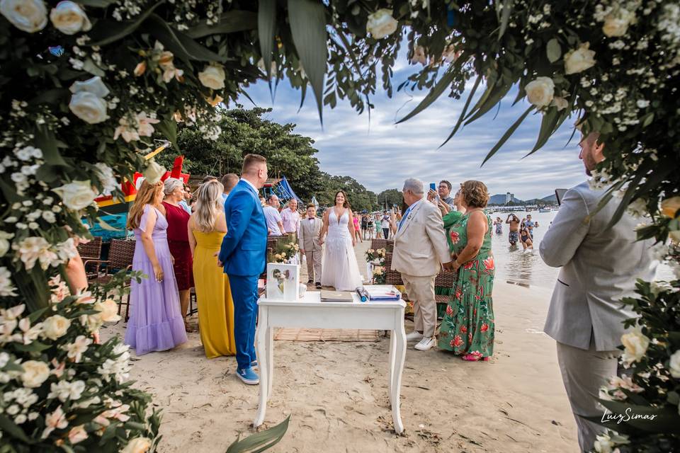 Casamento na praia!!!