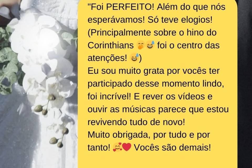 Retorno noiva Thauany