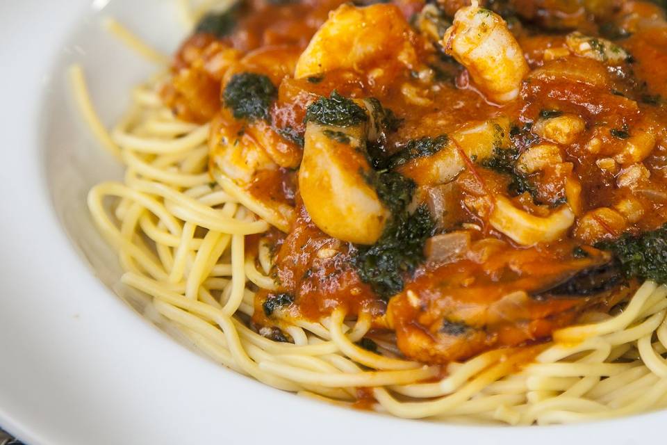 Spaghetti frutos do mar