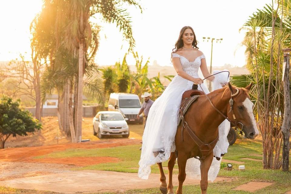 Casamento ao por do sol
