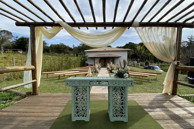 Área verde decorada