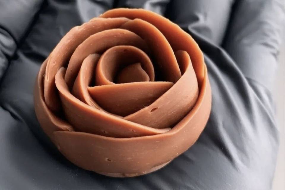 Rosa chocolate belga