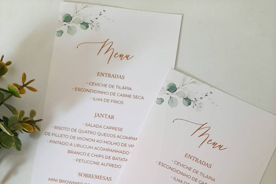 Menu Corte Reto