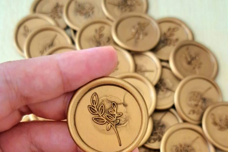 Lacre de cera ouro velho