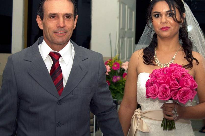 Ele imortaliza seu casamento