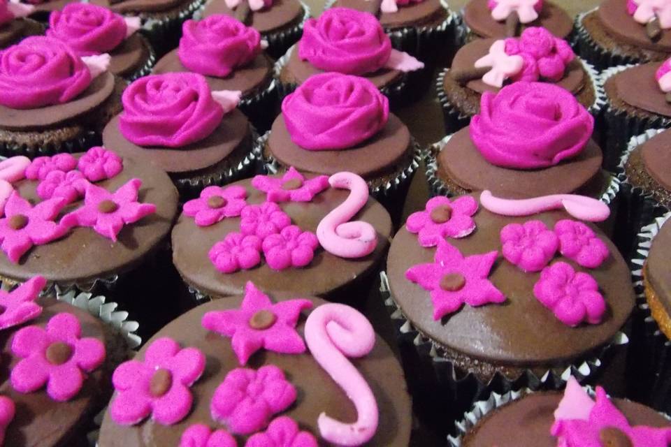 Cupcakes de chocolate