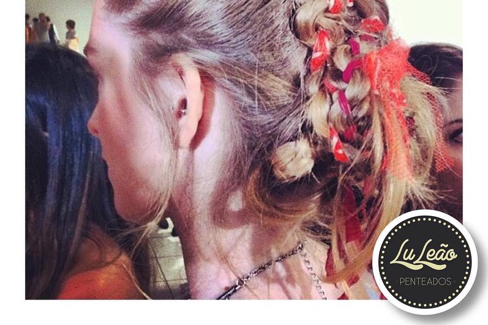 Penteado desfile moda