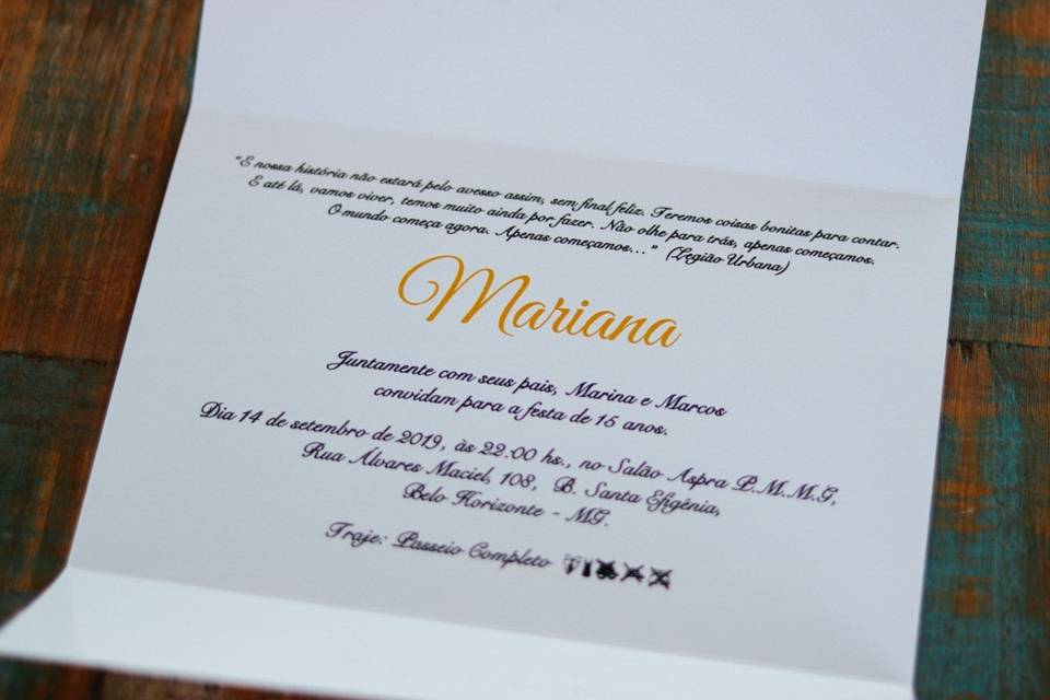 Maria Dorotéia Convites