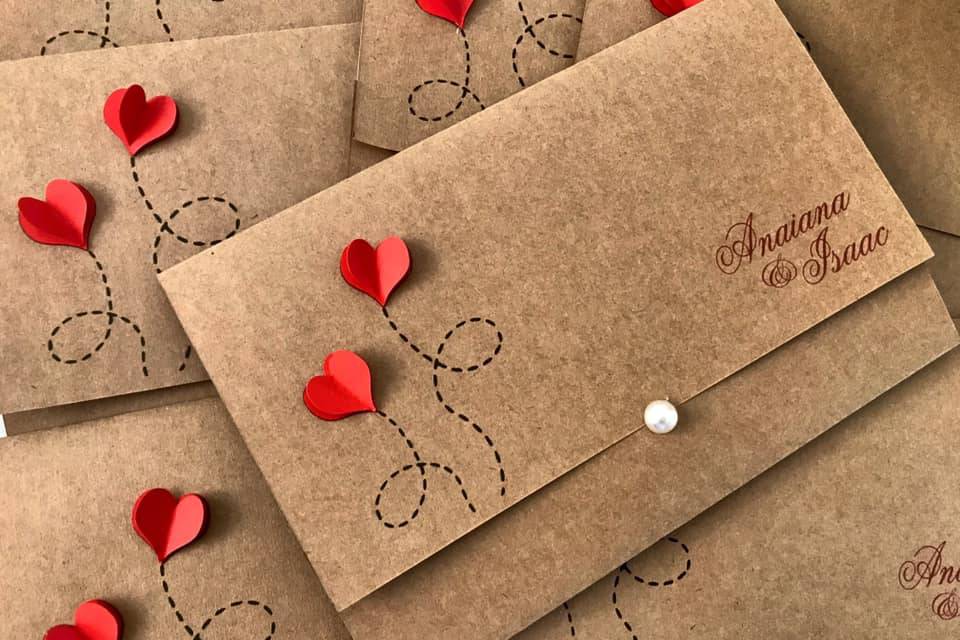 Envelope Romantico Rustico