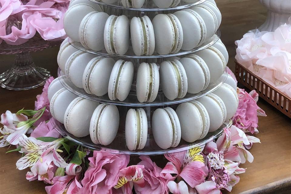Torre de Macarons Off White