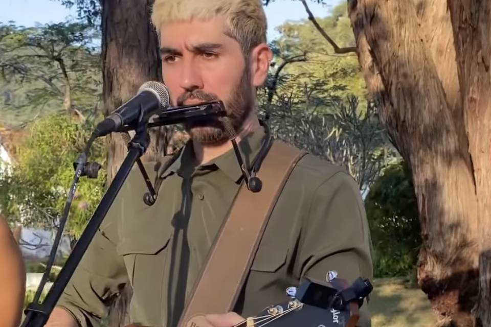 Cerimônia solo,violão e gaita