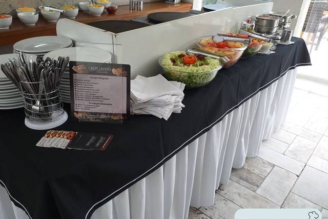 Buffet de crepe doce e salgado