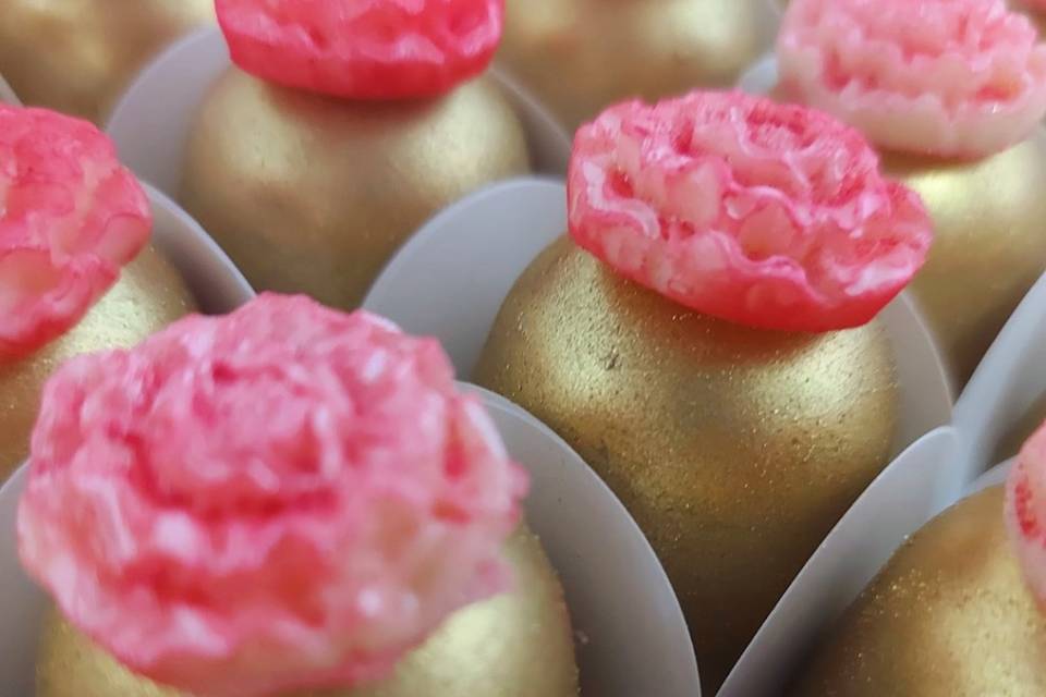 Trufa com rosas
