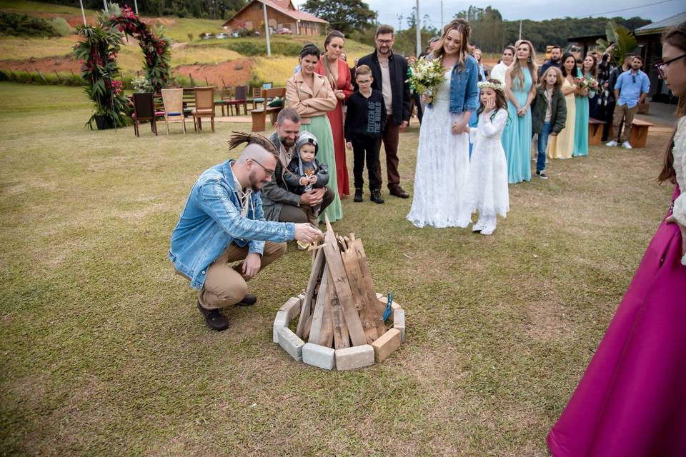 Casamento espaço terral