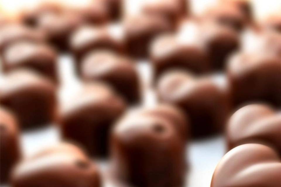 Coração  chocolate R$ 3,00