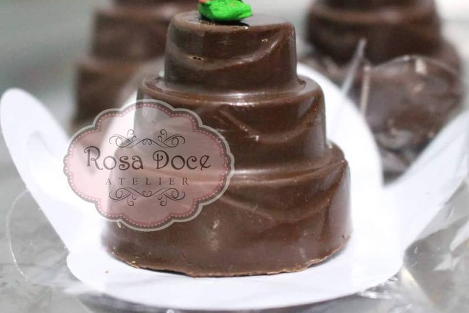 Mini bolo de chocolate