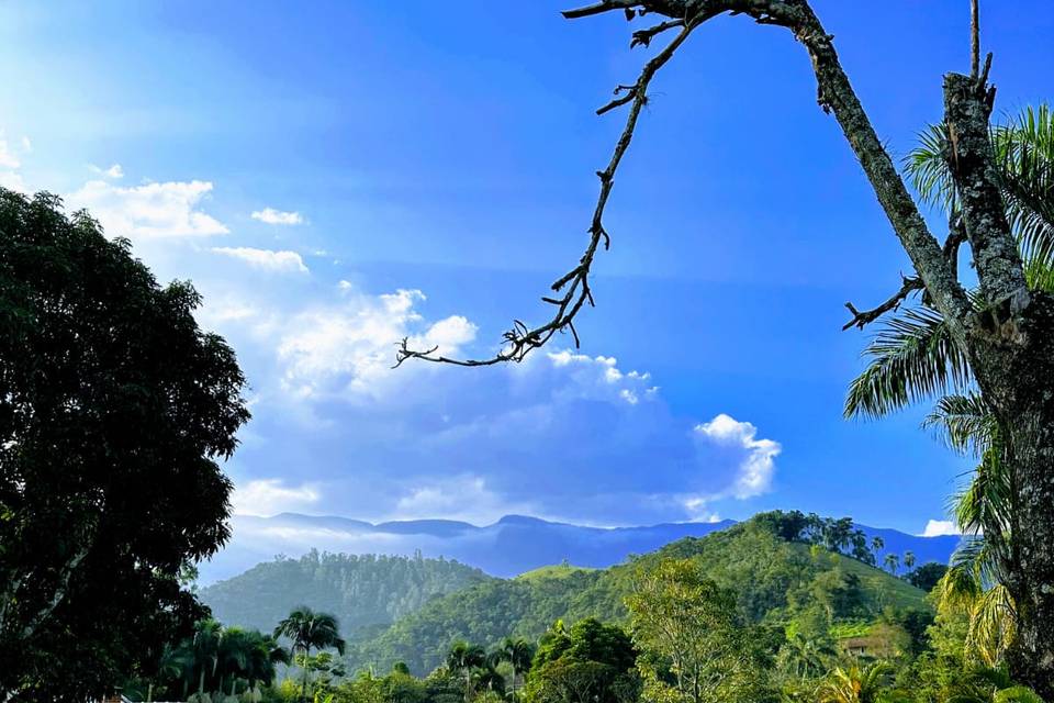 Vista da casa para o Salão