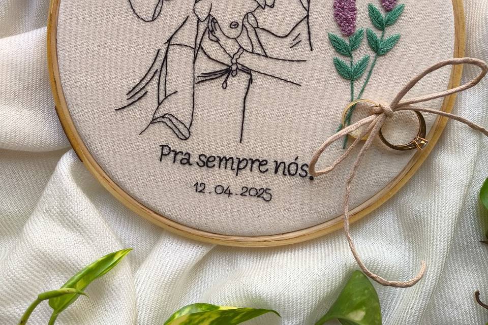 Porta Alianças com foto