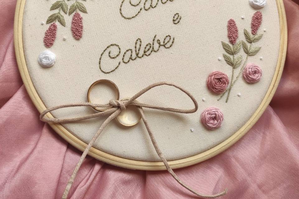 Porta Alianças floral