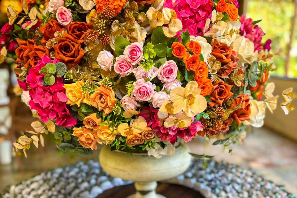 Uma mesa sofisticada de doces