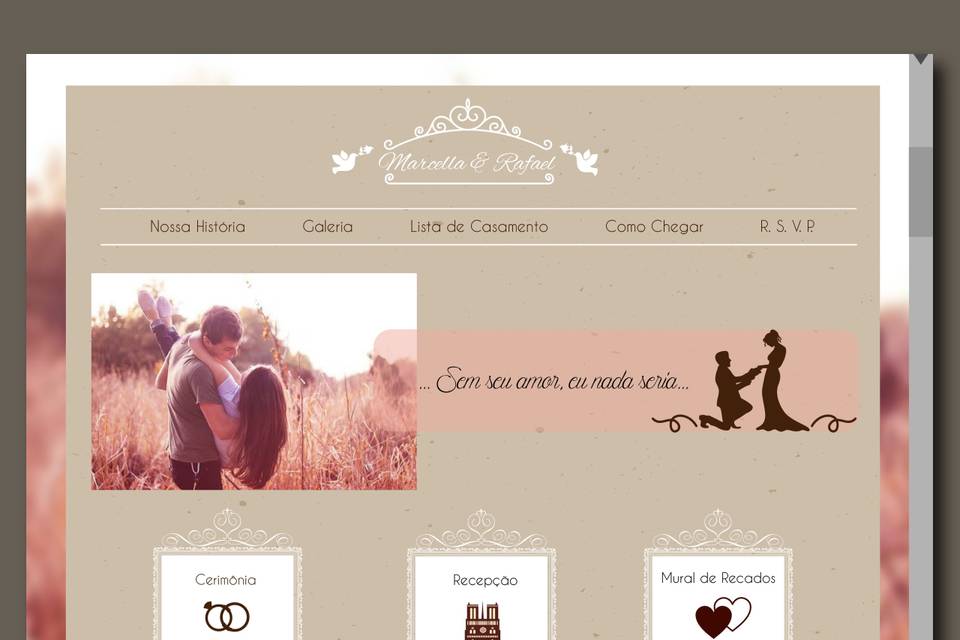 Site de Casamento - By Choice