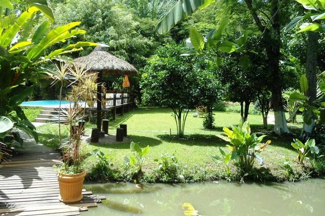 Caminho piscina