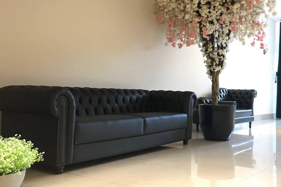 Mobília do espaço lounge