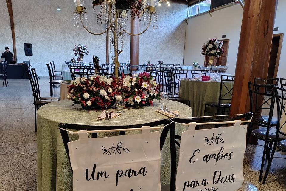 Mesa dos noivos