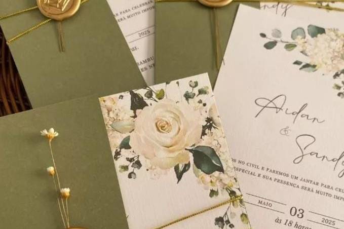 Convite de casamento