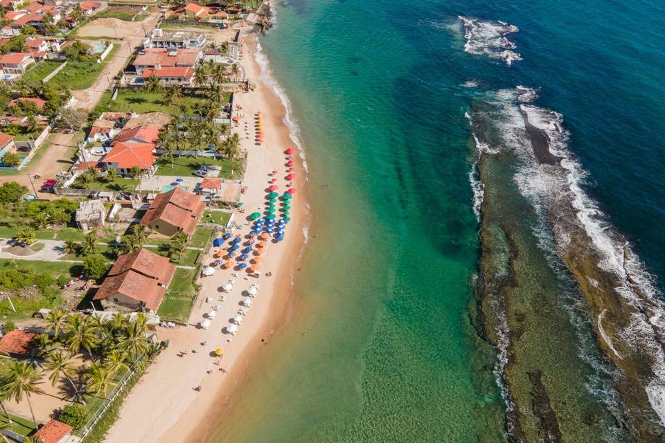 Amplo espaço Casamento praia