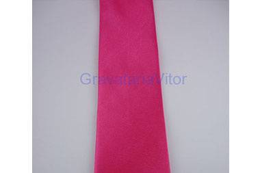 Gravata rosa pink tradicional