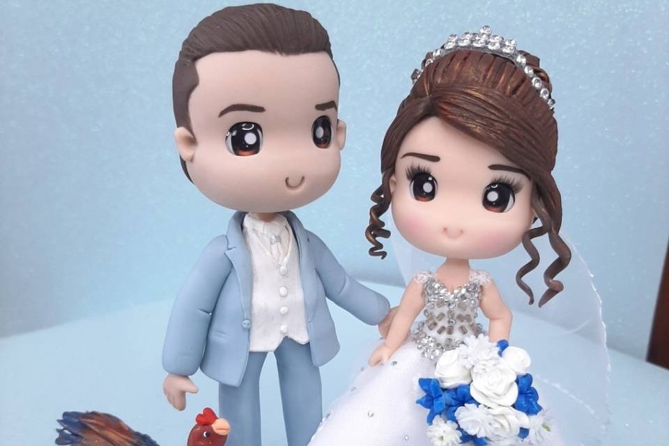 Casal com galo