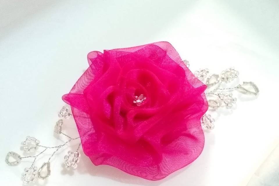 Flor de Organza Pink