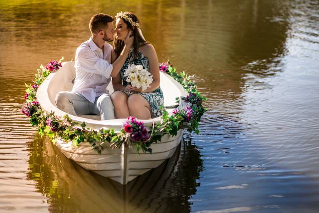 Pré casamento no lago