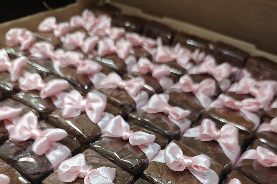 Mini brownie Rosa bebê