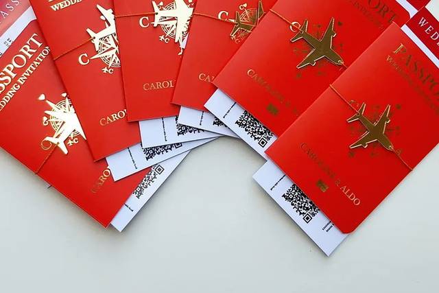 Convite passaporte luxo