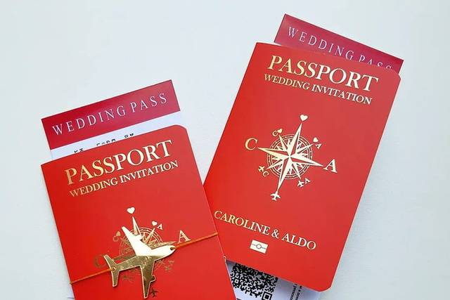 Convite passaporte luxo