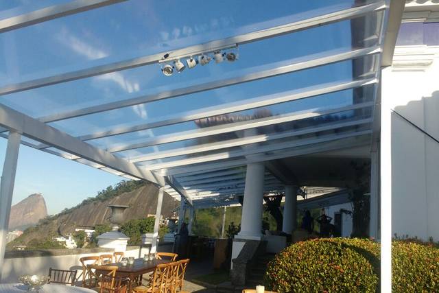 Toldo -Branco e Cristal