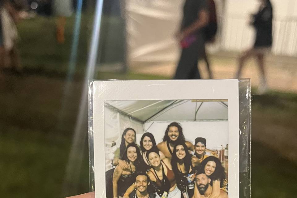 Foto tipo polaroid casamento