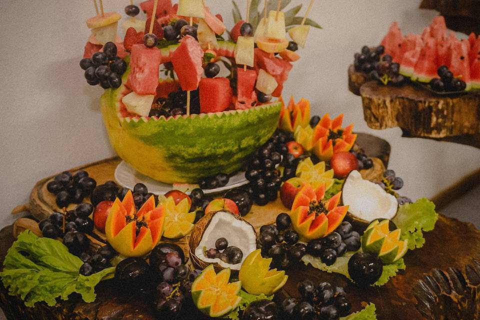 Mesa de frutas