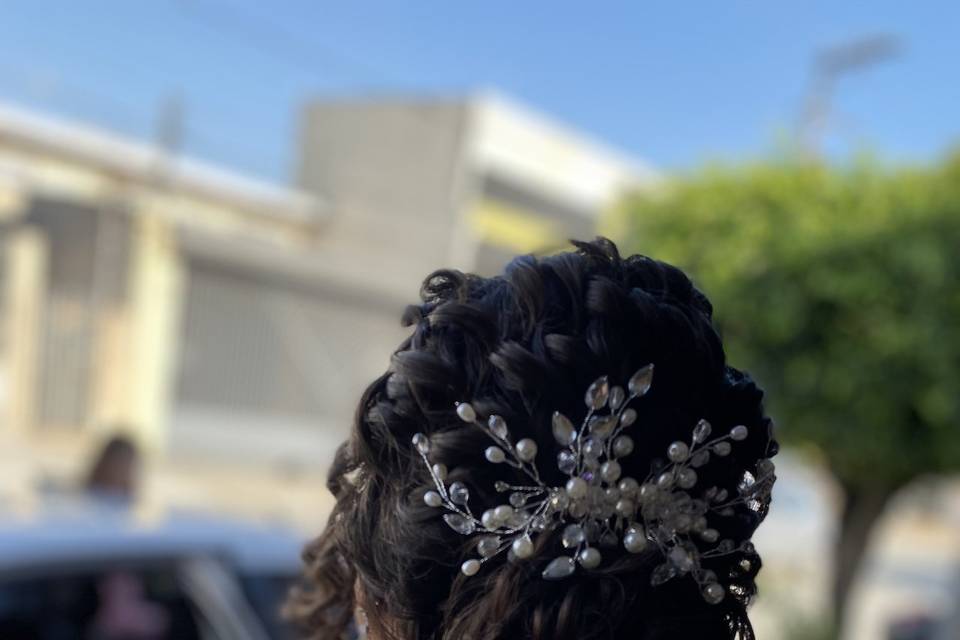 Penteado cacheado