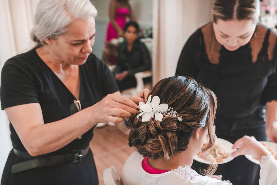 Produção penteado