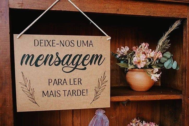 Placa decorativa em MDF