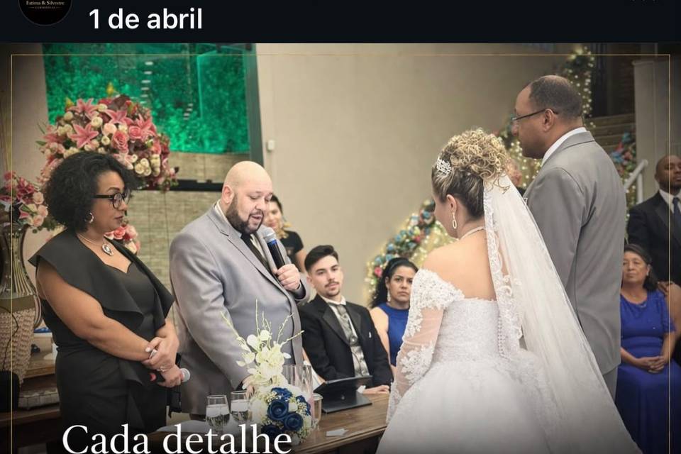 Mais emoção sua cerimonia.