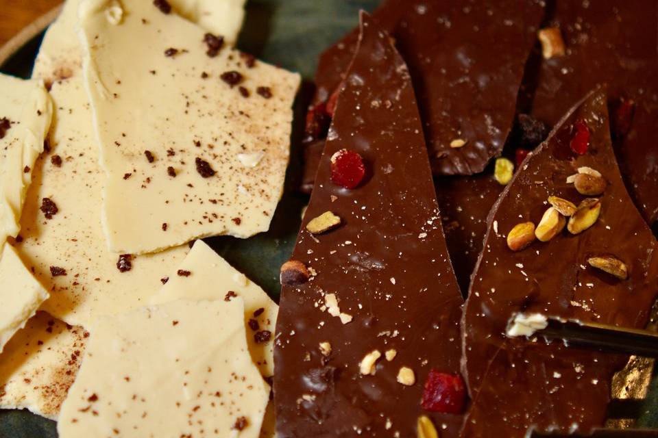Lascas de chocolate