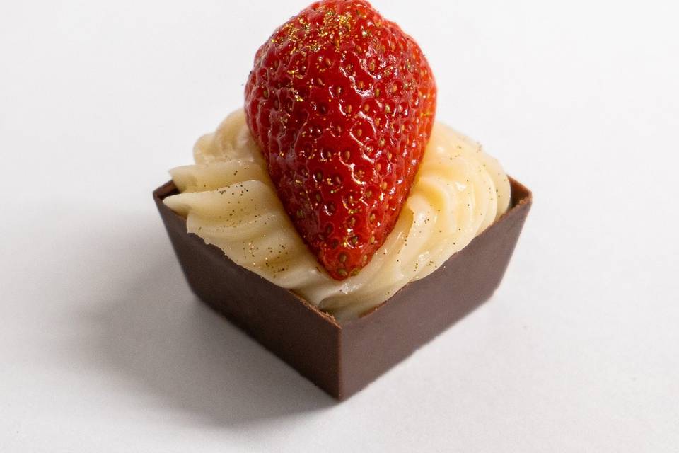 Box cremoso de morango