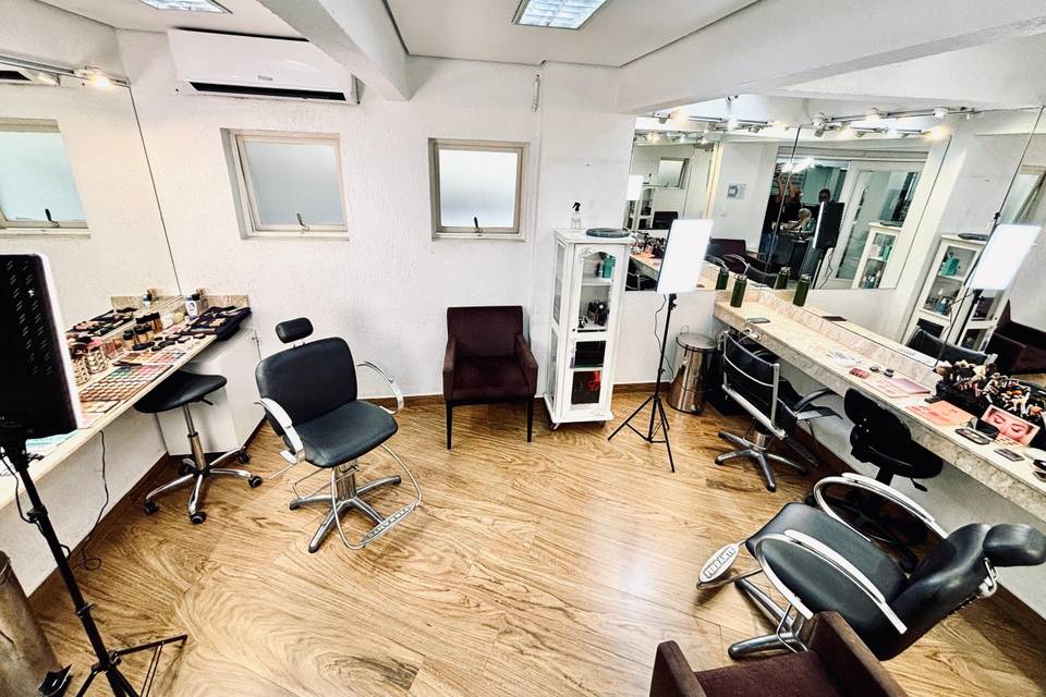 Sala de maquiagem