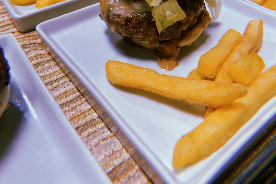 Mini Hambúrguer-kit fast food
