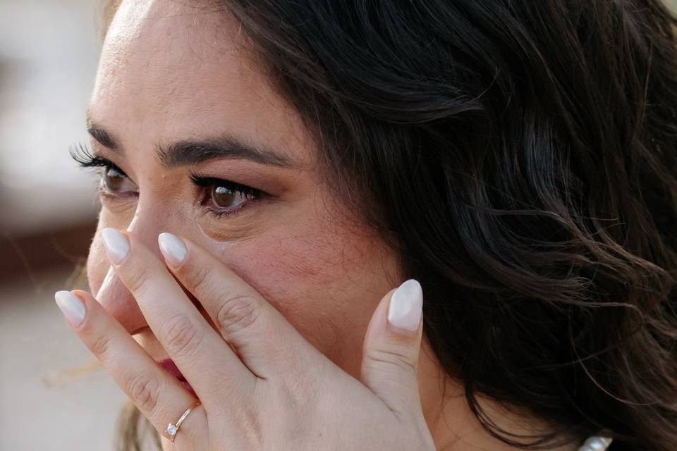 O choro também é felicidade.