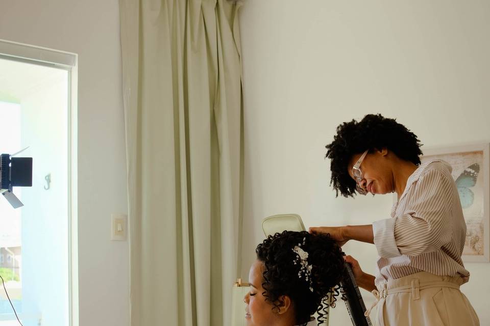 Ajuste do penteado